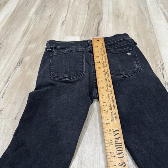 Women’s Rag And Bone Jeans Skinny Black Size 24 - Picture 6 of 9